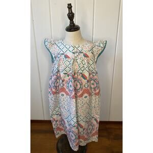 Tea Collection La Grotto Dello Smeraldo Sleeveless Dress Girls Size 7 EUC